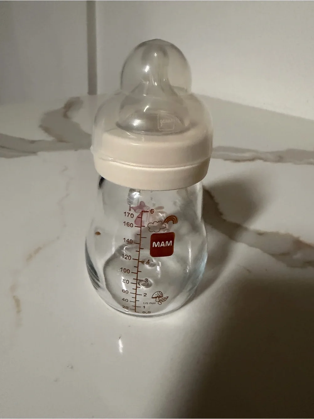 Glass baby bottles Philips Avent, Nuk, and Mam